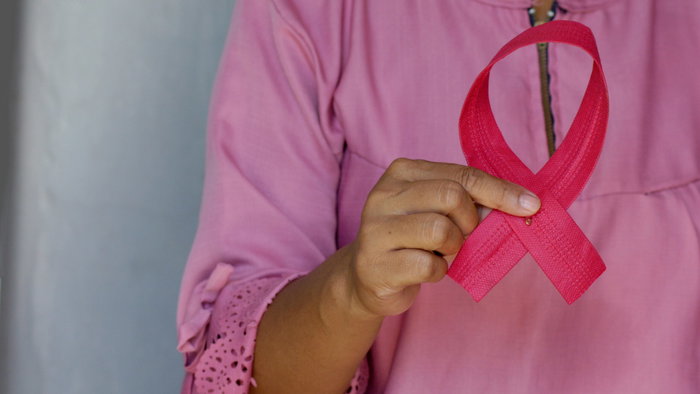 A cancer ribbon.