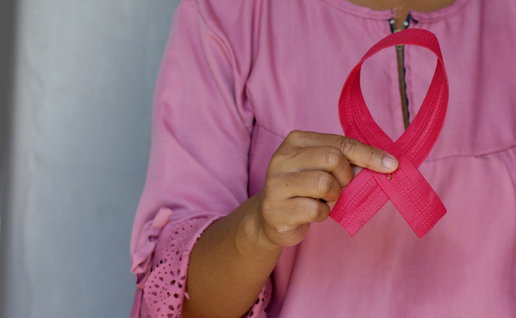 A cancer ribbon.