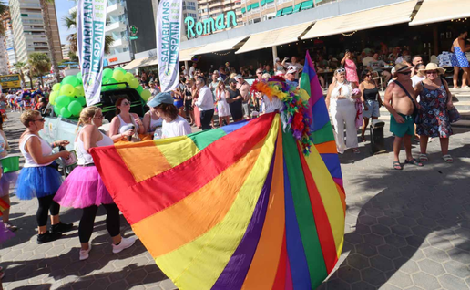 Benidorm Pride parade fills the streets with colour as thousands celebrate love and diversity