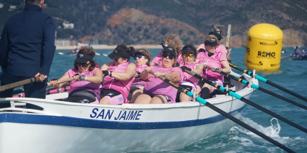 More than 100 rowers take to the sea in Spain for powerful breast cancer challenge