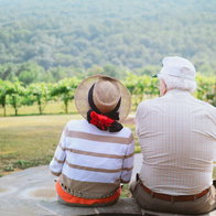 Two elderly people.
