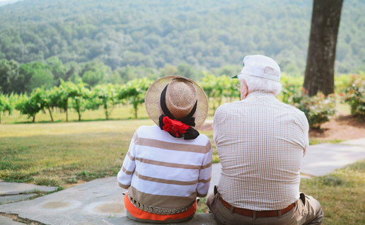 Two elderly people.