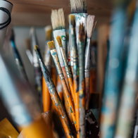 Paint brushes.