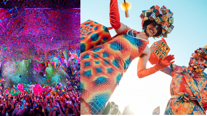 DJs, dancing, performers and the colourful production