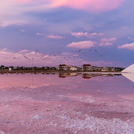 Torrevieja prepares to harvest 500,000 tonnes of salt from famous pink lagoon.