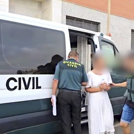 Illegal 'padron' racket taken away by police.