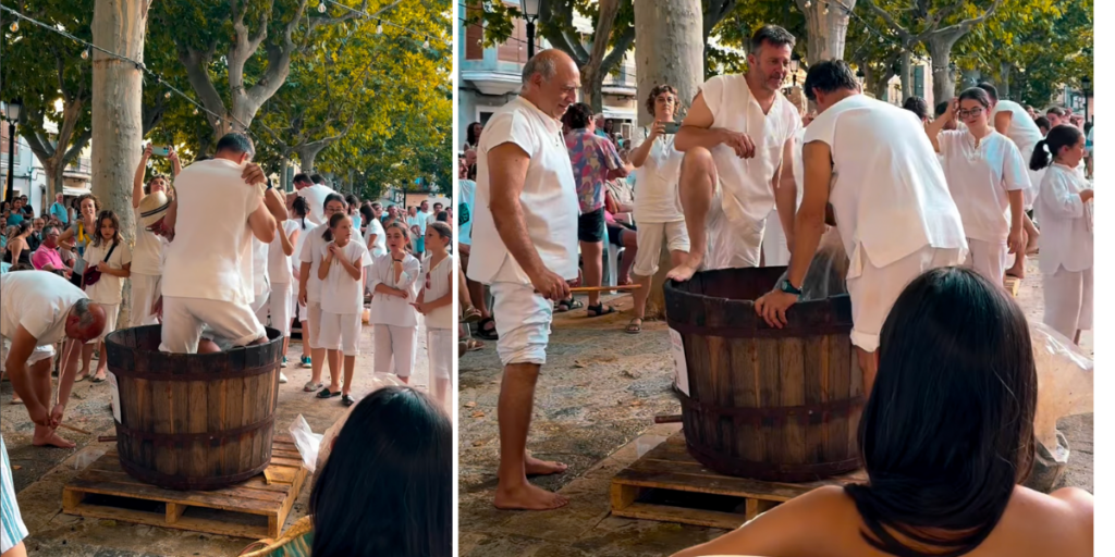 Mallorca village comes alive as hundreds celebrate ancient grape-treading tradition