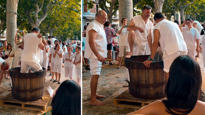 Mallorca village comes alive as hundreds celebrate ancient grape-treading tradition