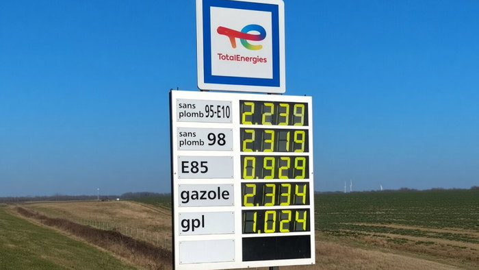 Diesel prices through the roof in France.