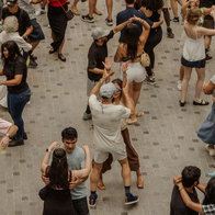 People dancing.
