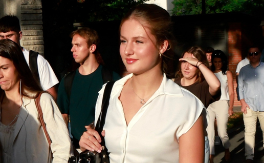 Spain's future queen begins university life with one simple request
