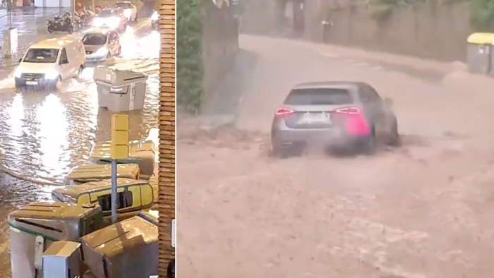 Barcelona storm tragedy as driver found dead after car swept away in raging floodwater