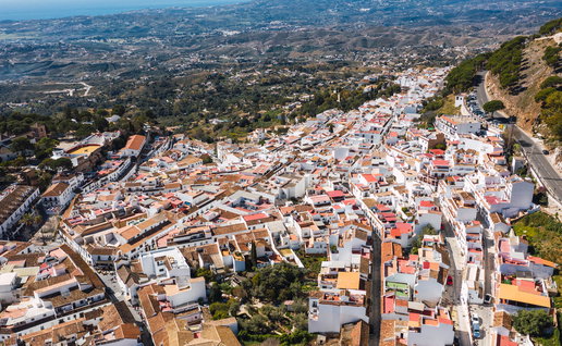 Bird's-eye view of Mijas Pueblo.