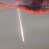 Meteorite lights up Mediterranean sky.