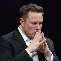 A pensive Elon Musk