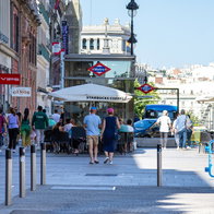 Hot day on Madrid street