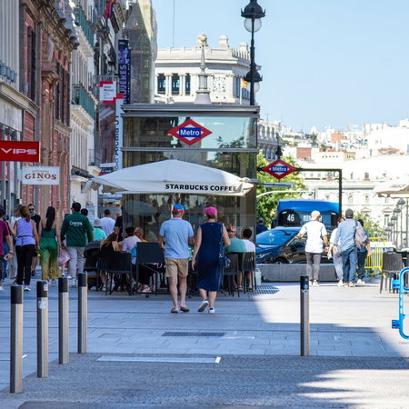Hot day on Madrid street