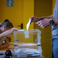 Casting a vote in Rincon.