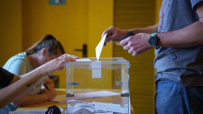 Casting a vote in Rincon.