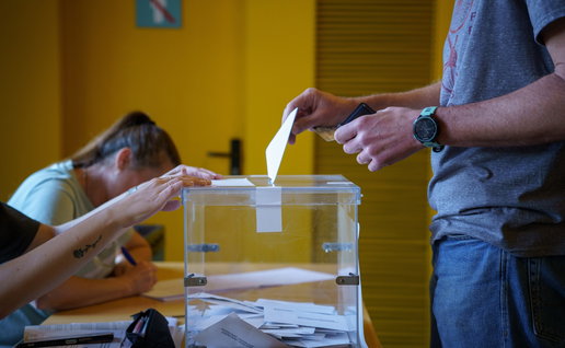 Casting a vote in Rincon.