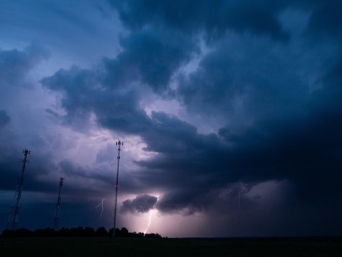 storms with lightning