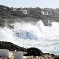 Storms hit Santa Ponsa, Mallorca.