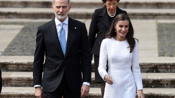 King Felipe VI of Spain with his wife Queen Letizia