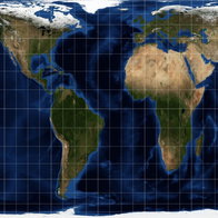 World Map drawn by Equal Map for the UN.