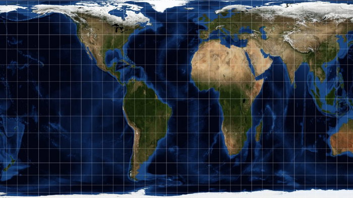 World Map drawn by Equal Map for the UN.