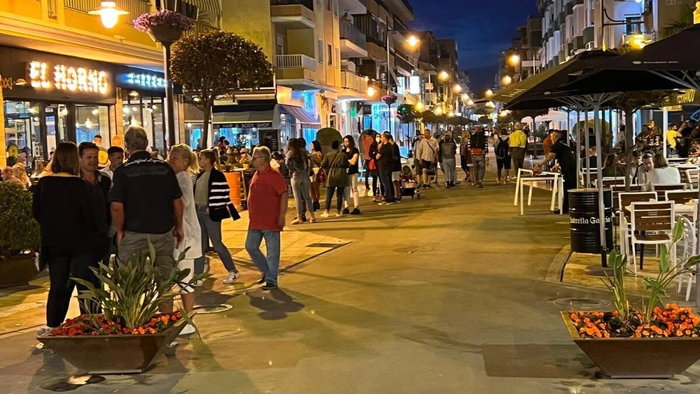 Torre del Mar late at night.