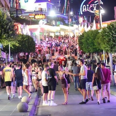 the Magaluf party strip.