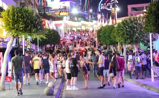 the Magaluf party strip.