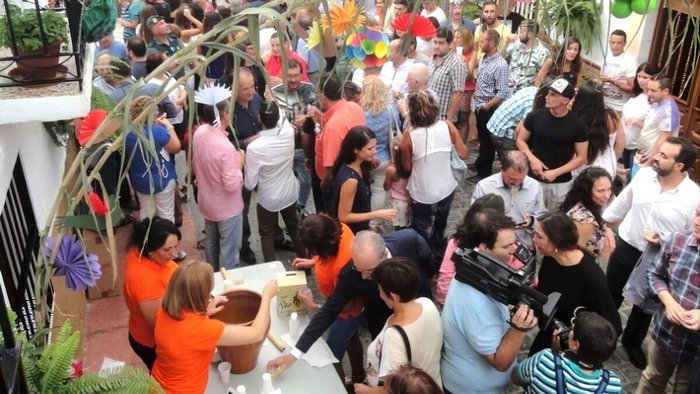 Ajoblanco festival in Almachar.