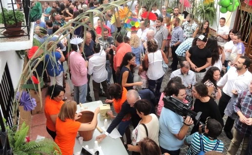 Ajoblanco festival in Almachar.