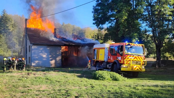 10-year-old jumps from burning French farmhouse, saves two dogs and teddy