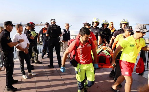 Earthquake trial emergency services.