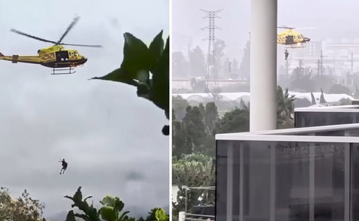 helicopter rescues in Oliva.