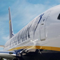 A Ryanair plane.