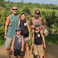 Woolridge family in Indonesia.