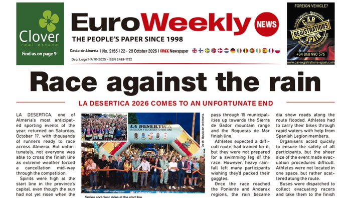 Costa de Almeria 22 - 28 October 2026 Issue 2155