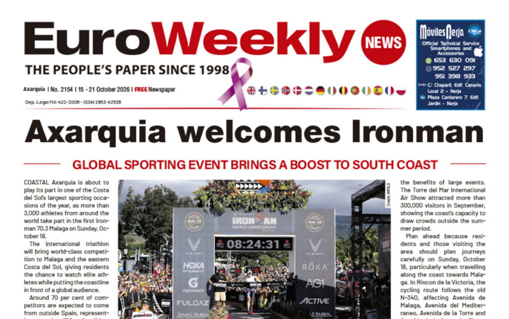 Axarquia newspaper 15 - 21 Oct 2026