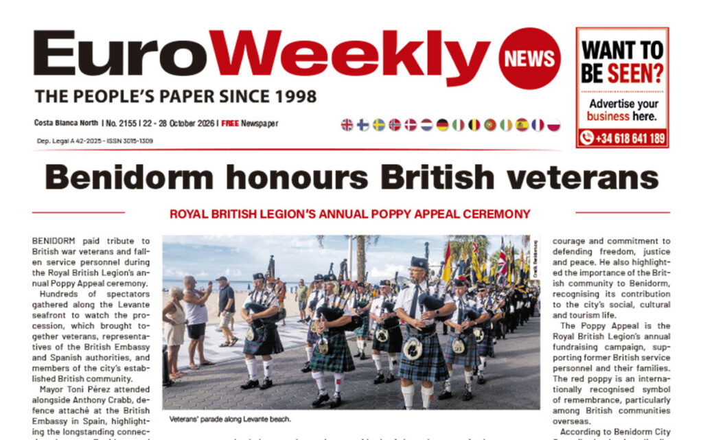 Costa Blanca North newspaper 22 - 28 Oct 2026