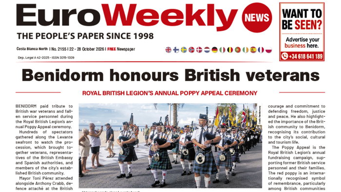 Costa Blanca North 22 - 28 October 2026 Issue 2155