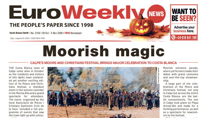 Costa Blanca North 29 Oct - 4 Nov 2026 Issue 2156