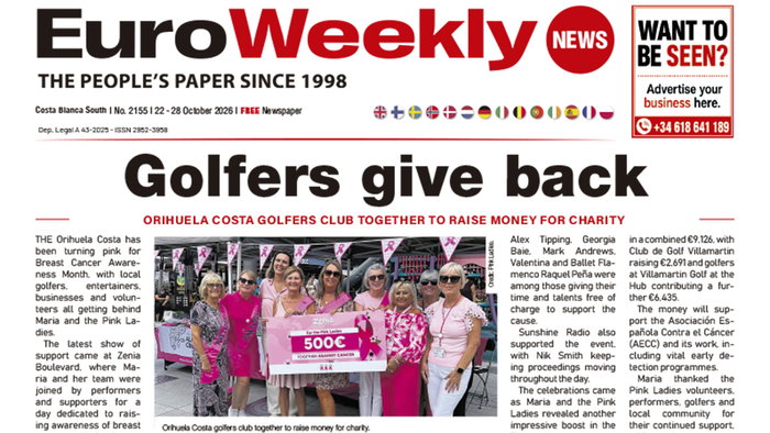 Costa Blanca South 22 - 28 October 2026 Issue 2155