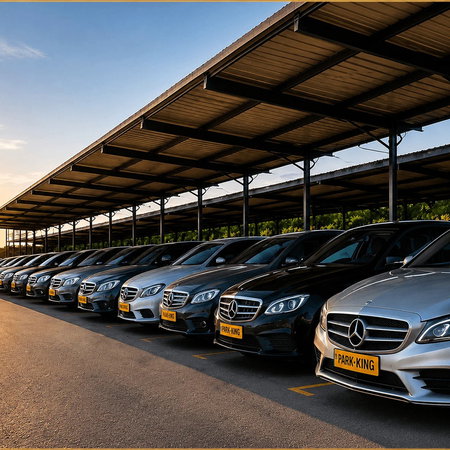 View of Airport Parking at Alicante airport for Park-King valet service