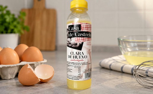 Casa de Castrelo pasteurised egg whites affected by a Salmonella alert in Spain.