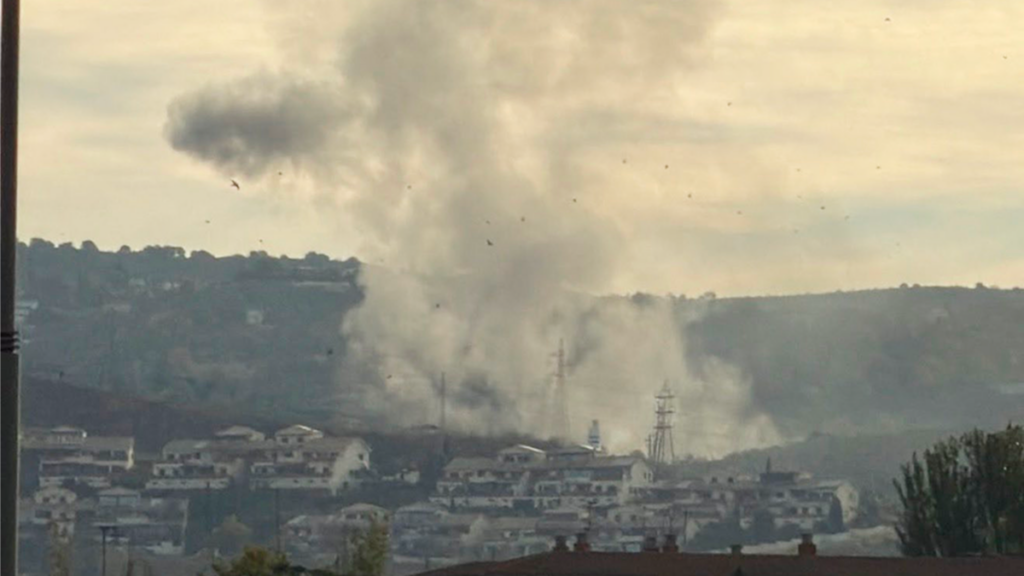 Huge explosion at Granada ammunition factory sends smoke over the city and hurts workers
