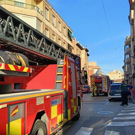 Firefighters respond to florist explosion.