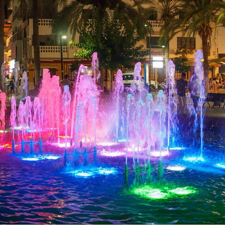 Ibiza pool lights